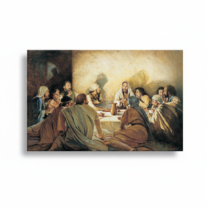 Sacred Last Supper Canvas Print - Religious Artwork Home Decor,<b>WRAPPED</b> CANVAS - Product Image 2