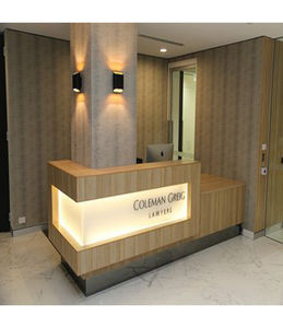 Mostradores de Recepción de Piedra Artificial con Aspecto de Hormigón Moderno y Elegante para Salones, Hoteles y Escuelas - Product Image 4