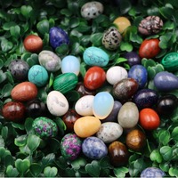 Pas cher Mini 20*15MM Crystal Gemstone Oeufs de Pâques pour la décoration de la maison Stock Vente Autre Crystal Crafts