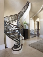 CBMMart moderne daigne escalier incurvé escalier en colimaçon bois marbre bande de roulement pour villa maison hôtel luxe conception libre
