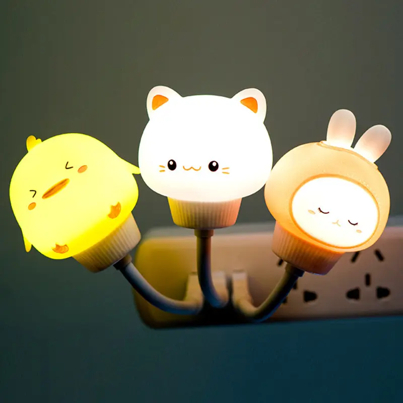 DC5V Silicone Cute Usb Night Light Smart For Kids Bedroom Baby