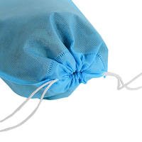 Sac à cordon non tissé personnalisé ODM en gros, taille, couleur, logo, sac anti-poussière réutilisable pour événements, emballage cadeau, organisateur de chaussures et de voyage