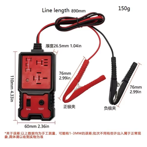 Ferramenta do reparo da bateria do automóvel e da motocicleta, analisador da falha do relé, desempenho estável automotivo do verificador da bateria do relé - Product Image 4