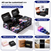 Boîtes d'emballage personnalisées de luxe pour perruques, cadeaux postaux, jeans, maquillage, conception de boîtes pour l'emballage de cheveux, logo d'entreprise