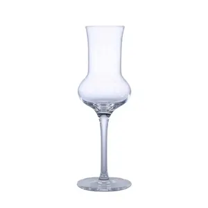 Kustom gelas minuman keras Tulip bebas timbal kristal wiski kacamata dengan bertangkai klasik gelas Grappa