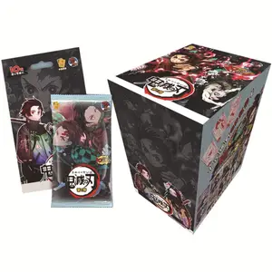 Venta al por mayor Playing Paper Craft juego de cartas Demon Slayer CARTAS COLECCIONABLES Anime naipes