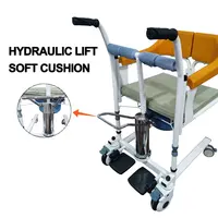 핫 세일 휠체어 화장실 화장실 의자 노인과 장애인을 위한 전기 참을성 있는 드는 이동 의자