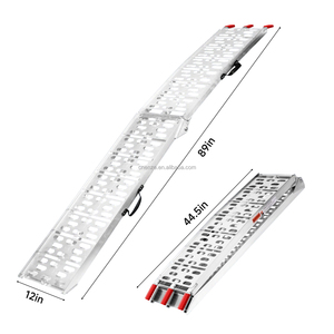 Rampes de chargement pliantes en aluminium pour camionnettes, <span class=keywords><strong>rampe</strong></span> de <span class=keywords><strong>remorque</strong></span> pour UTV/moto/tondeuse à gazon/moto tout-terrain - Product Image 3