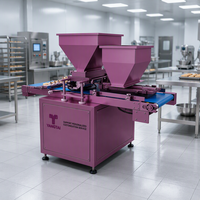 Machine à fabriquer des cupcakes et des biscuits, 300 kg/h, électrique, double buse interchangeable, équipement de boulangerie industriel, ligne de production