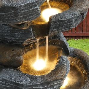 Fabriqué à la main oiseau cour résine jardin fontaines d'eau Style Feng Shui <span class=keywords><strong>montagne</strong></span> <span class=keywords><strong>printemps</strong></span> thème Animal motif pour décor de jardin - Product Image 6