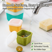 Vente flash - Contenant alimentaire miniature en silicone carré, coloré, anti-fuite, compatible micro-ondes, lave-vaisselle et four, approuvé par la FDA