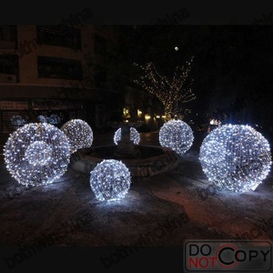 Luci a sfera di natale per esterni con luci a led per festival di grandi dimensioni personalizzate