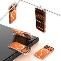 Étui de téléphone magnétique transparent antichoc pour iPhone 16/15/14 Pro Max