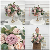 Nieuwe design op maat gemaakte witte rozenbal tafeldecoraties zijde kunstbloemen groothandel bloemdecoraties bal
