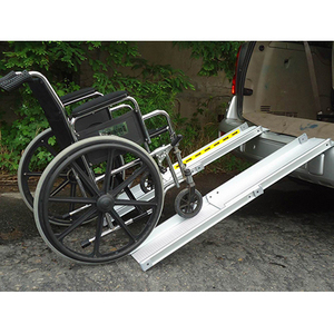 <span class=keywords><strong>Rampe</strong></span> d'accès mobile <span class=keywords><strong>en</strong></span> métal aluminium portable de 4 pieds pour fauteuil roulant - Product Image 2