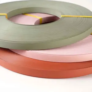 Wood Furniture Belt Wood Veneer Teak Veneer Edging Tape Worktop Edging Lip Solid Color PVC Edge Banding Strips