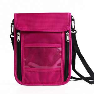 Custom Logo Hot Sale <b>Passport</b> ID Bag Travel FRID Anti-theft Swipe Card Bag Nylon Luggage Sets Airline Ticket Holder Phone <b>Wallet</b> - Product Image 6