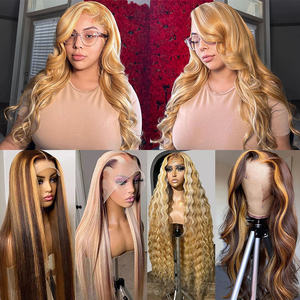 Парики из Вьетнама, 613, прозрачные парики из натуральных волос, 13x4, 13x6, 4/613 - Product Image 5