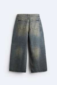 Vente en gros sur mesure Jeans pour hommes Baggy Pantalon large Vintage Do Old Blue Classique Cinq poches Street Hip Hop Skateboarding Boy Men - Product Image 5