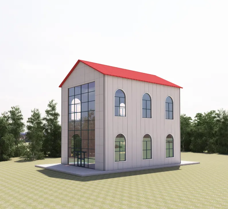 Geprefabriceerde Stalen Structuur Bouwmaterialen Voor Ware Huis Bouw