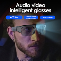 Lunettes intelligentes 4K ultra claires avec audio et vidéo, lunettes intelligentes pour appels, caméra intelligente contrôlée par Wifi, écran IPS