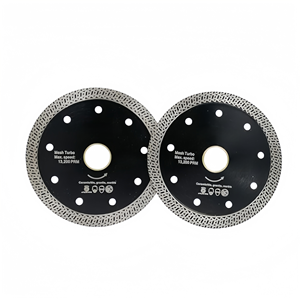 <span class=keywords><strong>Disque</strong></span> de coupe plat sans rebord en <span class=keywords><strong>diamant</strong></span> turbo industriel de 110 mm (4,4 po) à mailles, haute efficacité, pour <span class=keywords><strong>carrelage</strong></span> en porcelaine et granit - Product Image 2
