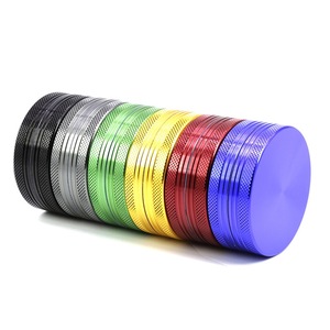 Aluminum Alloy 2-Piece <b>Herb</b> <b>Grinder</b> 63mm Round Simple Style Metal Grinding Tool for Dry <b>Herb</b> - Product Image 2