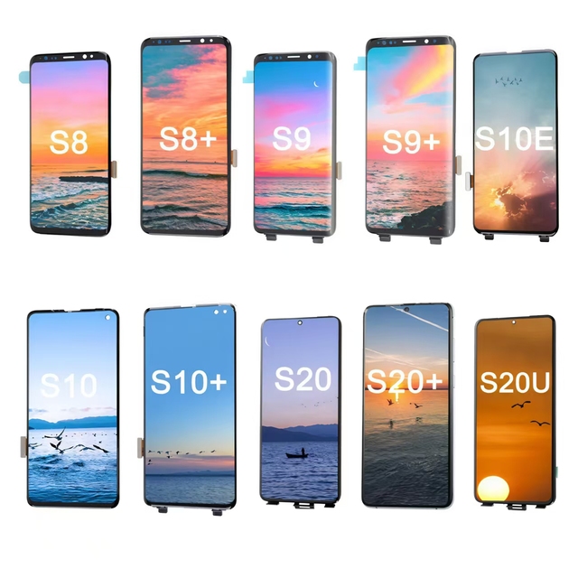 Wholesale for samsung S9 S8 S10 Plus Note 8 9 10 20  S20 S23 S24 S25 S22 ultra LCD Display Replacement Screen Mobile Phone LCDs