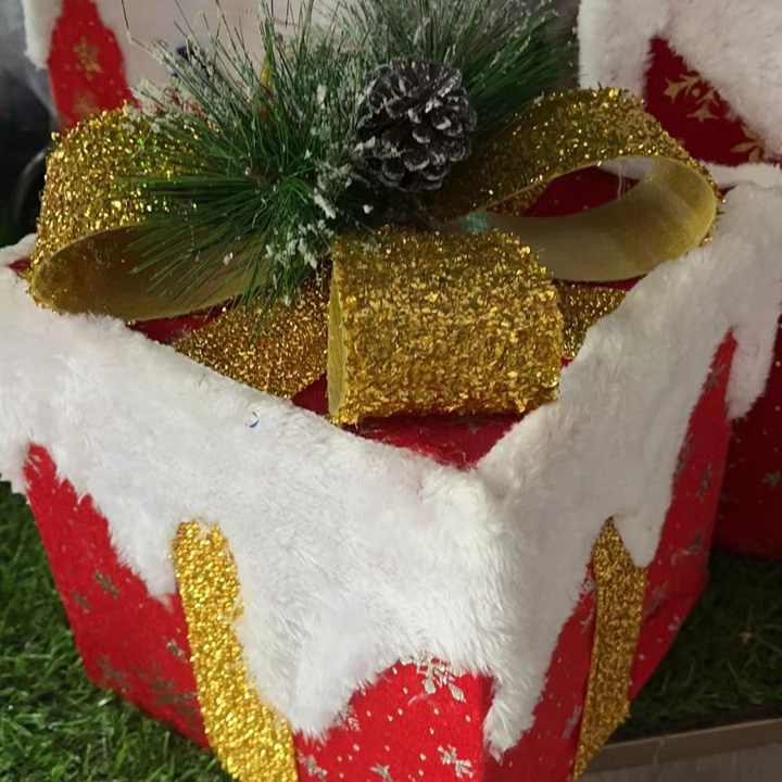 Christmas Gift Box RGB Color Changing Lights Indoor and Outdoor