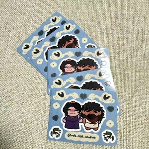 customization self adhesive cute vinyl sticker <b>sheet</b> a4 - Product Image 2
