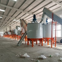 Machine de recyclage de bouteilles en plastique PET, machine de lavage à chaud des flocons PET, ligne de recyclage automatique