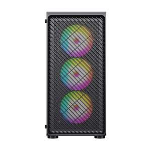 EATX <span class=keywords><strong>PC</strong></span> con ventilador colorido vidrio templado refrigerado <span class=keywords><strong>horizontal</strong></span> CPU gabinete a prueba de polvo gamer computer case Gaming Computer Case - Product Image 4