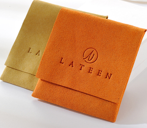 Pochette de transport portable double couche de haute qualité pour bijoux, en microfibre, pour l'emballage et la présentation - Product Image 3