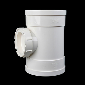Chất lượng cao 50-200mm trắng PVC-U 3 cách TEE Ống lắp PP nhựa <span class=keywords><strong>uPVC</strong></span> ỐNg Lót đường ống nước - Product Image 3