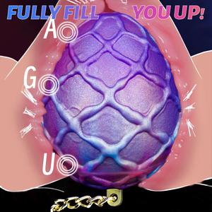 SM Chain Traction Tail <span class=keywords><strong>Plug</strong></span> <span class=keywords><strong>Anal</strong></span>, Dildo réaliste fantaisie en forme d'œuf, Dilatateur <span class=keywords><strong>anal</strong></span> en silicone liquide, Jouet d'entraînement pour jeux de couple - Product Image 2