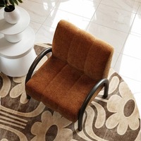 Fauteuil de détente Homestay, style designer, canapé individuel, rétro, pour salon ou balcon, avec dossier inclinable
