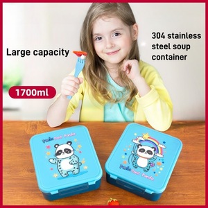 Cấp thực phẩm <span class=keywords><strong>PP</strong></span> BPA miễn phí bị rò rỉ bằng chứng nhựa Hộp Ăn Trưa Bento Hộp Ăn Trưa trẻ em cho các trường học trẻ em với phích đặt - Product Image 3