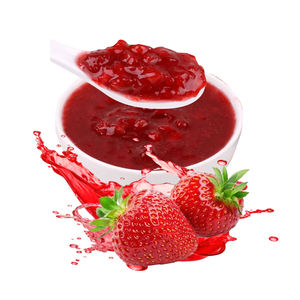 3kg Ingredientes para Bubble Tea con Puré de Frutas en Trozos Grandes, Mermelada de Fresa Fresca, Venta al por Mayor de Fábrica, 6 Tarros/Caja, Premium - Product Image 1