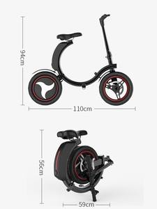 <span class=keywords><strong>จักรยาน</strong></span>ไฟฟ้าพับ<span class=keywords><strong>ได้</strong></span>แบบพกพาสำหรับผู้ใหญ่พร้อมมอเตอร์500วัตต์น้ำหนักเบามากแบตเตอรี่ลิเธียมช่วยในการขับขี่รถยนต์ - Product Image 3