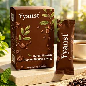 Café Herbal Nutritivo y Energético Natural OEM ODM, 10g*10 Sobres, Bebida de Café Instantáneo Natural y Vital para el Día a Día - Product Image 4