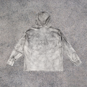 Sudadera con Capucha Unisex Extra Grande, Estilo Vintage, Lavado Ácido, con Cierre y Logotipo Personalizado, Ropa Casual Urbana, Nueva Llegada, Alta Calidad - Product Image 4