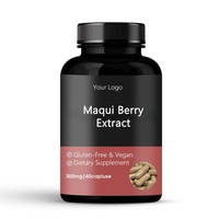Capsules de baies Maqui Supplément de baies Maqui Marque privée OEM pour antioxydant, soutien du système immunitaire, soutient les yeux secs
