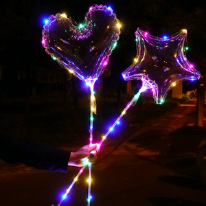 Neonglo Leuchten PVC Led Bobo Ballon Herz Stern Dinosaurier Runde Formen für Geburtstag Hochzeits feier Dekoration oder Spielzeug Geschenke - Product Image 1