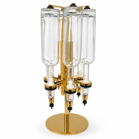 Distributeur de parfum en aluminium doré, distributeur rotatif de bouteilles, verseur doseur pour bar, salon, boutique, machine de remplissage de parfum