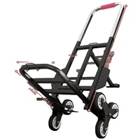 Chariot pliant EFON EF1143 à quatre roues pour monter les escaliers, chariot de courses domestique, chariot de transport pour marchandises et légumes, portable