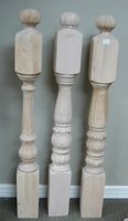Offre Spéciale Classique Conception Balcon Garde-Corps Intérieur En Bois Non Finis Rampes D'escalier Terrasse Balustre Balustre En Bois