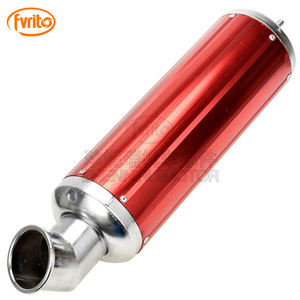 Pot d'échappement de moto Fvrit 460 mm en alliage d'aluminium noir pour moto tout-terrain, pièce de modification du tuyau arrière - Product Image 3