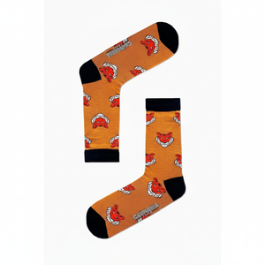 Breathable Tiger Pattern Embroidery Print Silk <b>Socks</b> Customizable Logo Lightweight One Size Fits All for Spring Season Daily Use - Product Image 2