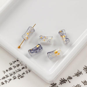 Splash Ink bambú con cuentas DIY hecho a mano collar y pulsera nuevo estilo chino Halo teñido vidrio suelto cuentas de cristal Material - Product Image 6