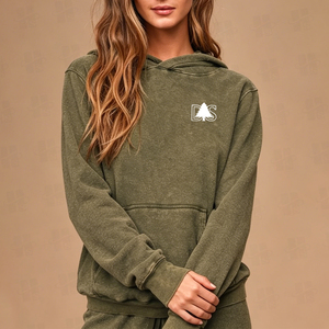 Wholesale High Quality Hooded Pullover Custom Embroidery Screen Print Logo Heavyweight Acid Wash Women Vintage Graphic Hoodie - Product Image 4